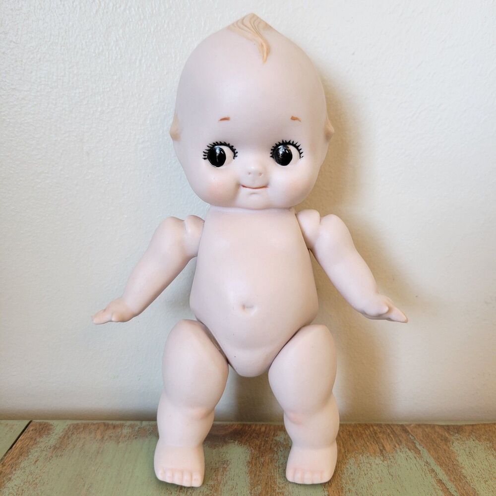 Rare CERAMIC Kewpie Doll • Made in Japan • Jointed Arms & Legs • 7.5" Tall